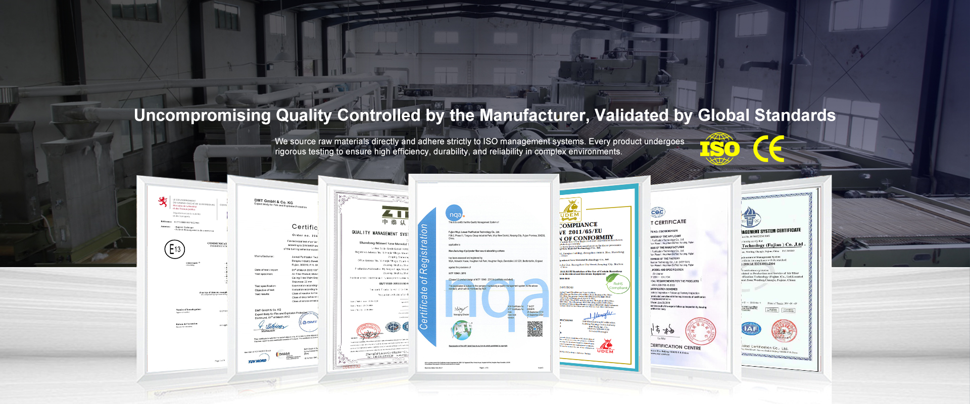 Home Iso Ce Certified Air Filter Factory Quality Control 1