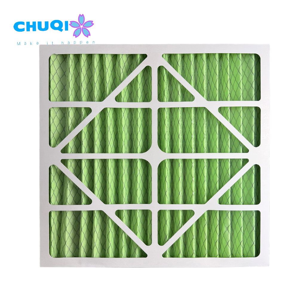 Primary Air Filters (G-series) green synthetic pleated air filter media