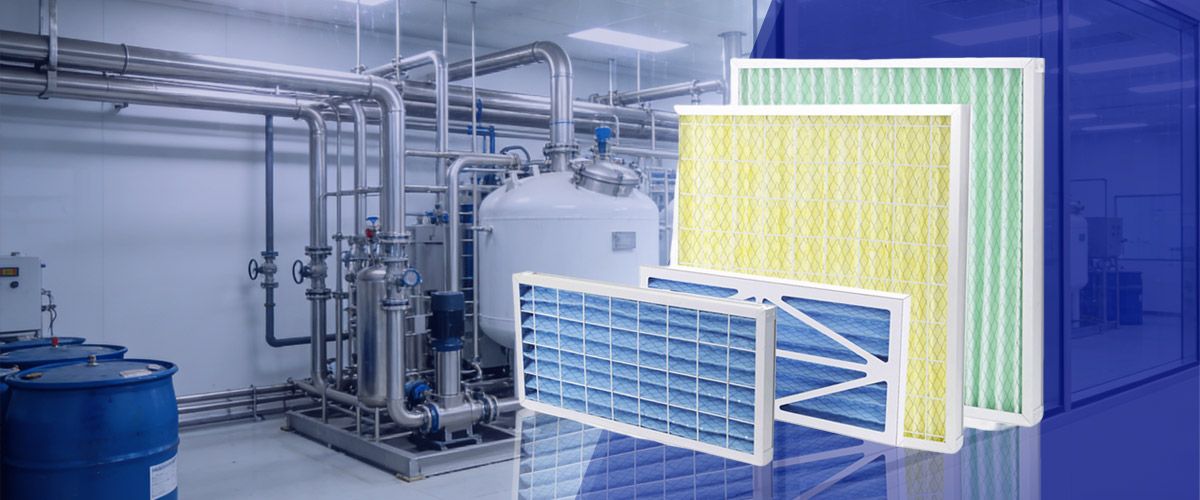 industrial v bank compact filter and pocket filter media