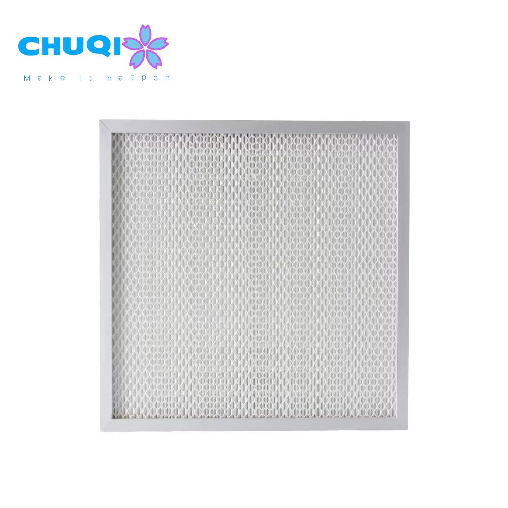 mini pleat glass fiber media hepa filter